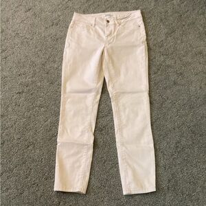 D. Jeans  Cream Skinny Jeans for a Sleek Look